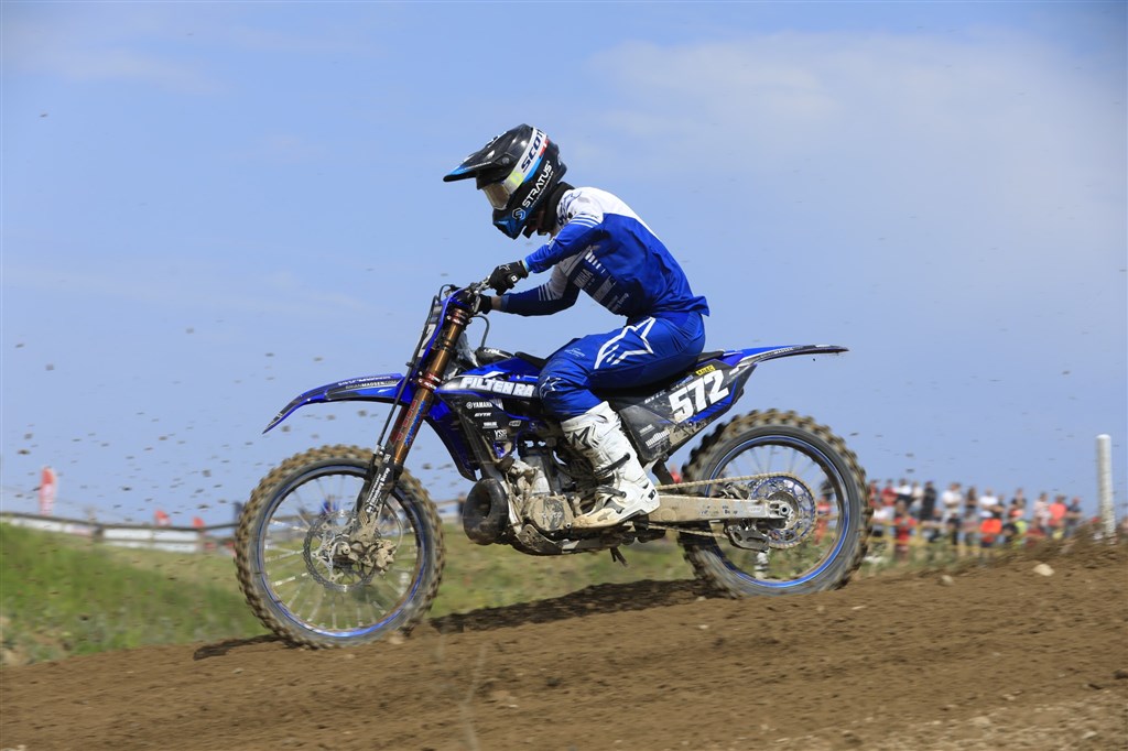 Rasmus Pedersen, som pt. fører A MX2-klassen.
(Foto: Klaus Rasmussen)